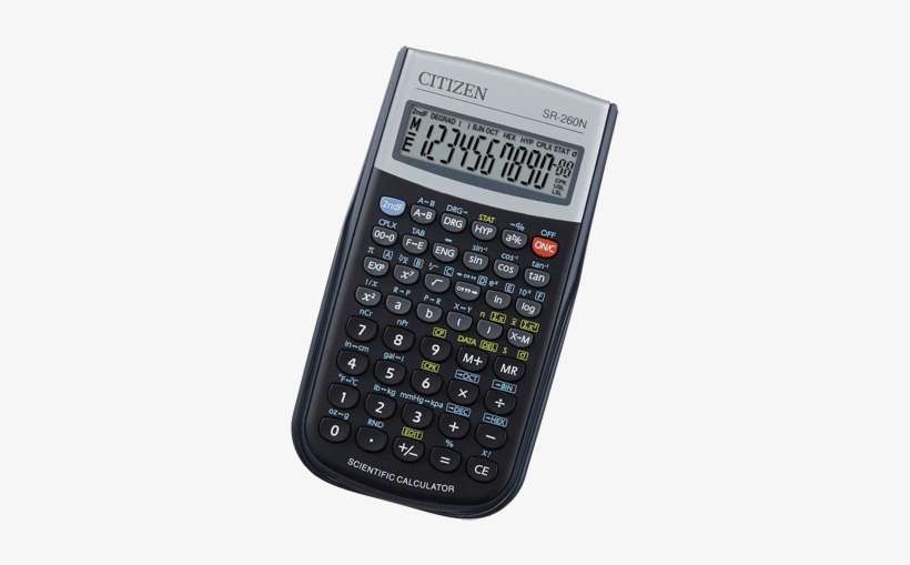 Scientific Calculator Png Photo - Citizen Sr 260n, transparent png download