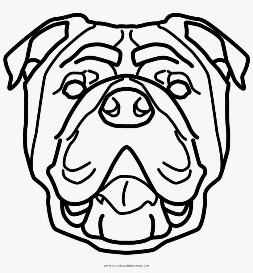 Bullet Bill Png - Cabeza De Bulldog Ingles Para Colorear, transparent png download