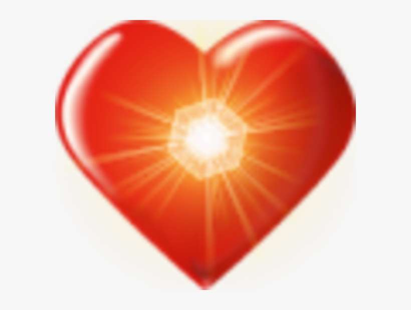 Heart Red Shining Med Image - Heart Shining, transparent png download