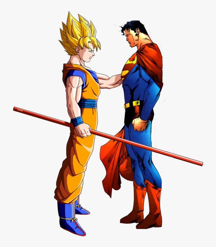 More Like Goku And Superman Render By Jayc79 - Goku Vs Superman, transparent png download