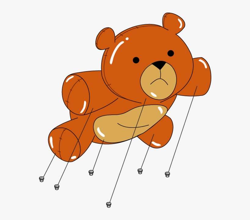 Decoration Rupert Thanksgiving Float - Teddy Bear, transparent png download