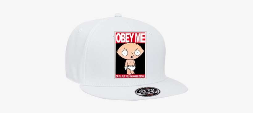 Snapback Flat Bill Hat - Stewie In A Diaper, transparent png download