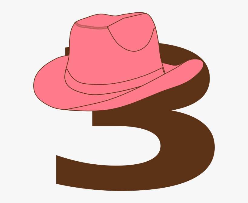 Cowgirl Clipart Cowgirl Hat - Pink Cowgirl Hat Clipart, transparent png download