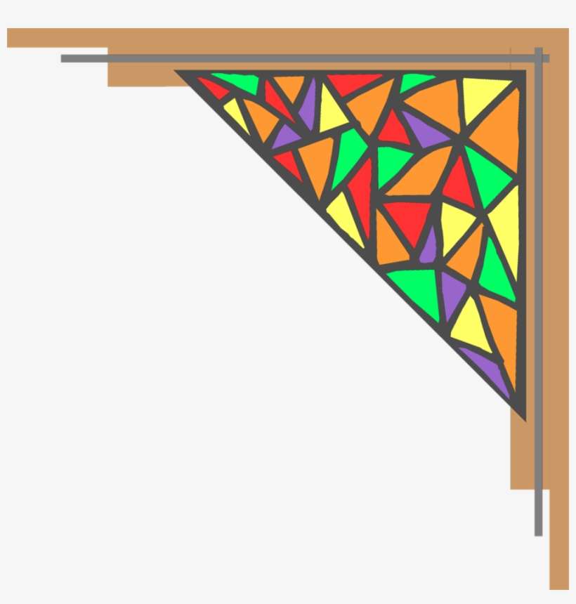Download Stained Glass Frame Png Clipart Window Stained - Stained Glass Frame Png, transparent png download