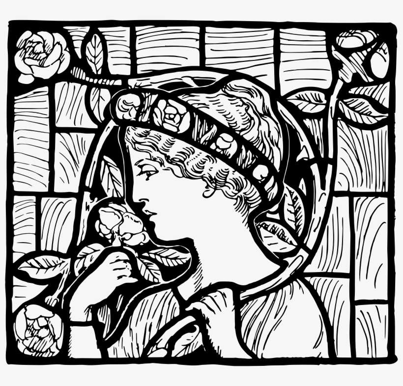 Medium Image - Church Stained Glass Drawing, transparent png download