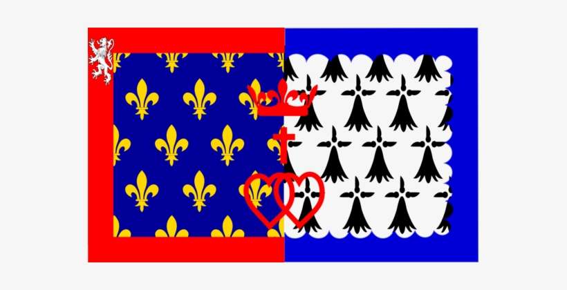 Drapeau Des Pays De La Loire Flag Of France Regions - Pays De La Loire Flag, transparent png download