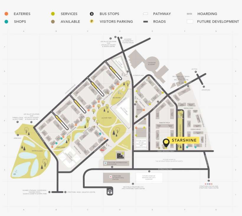 East Village Map - East Village London Map, transparent png download