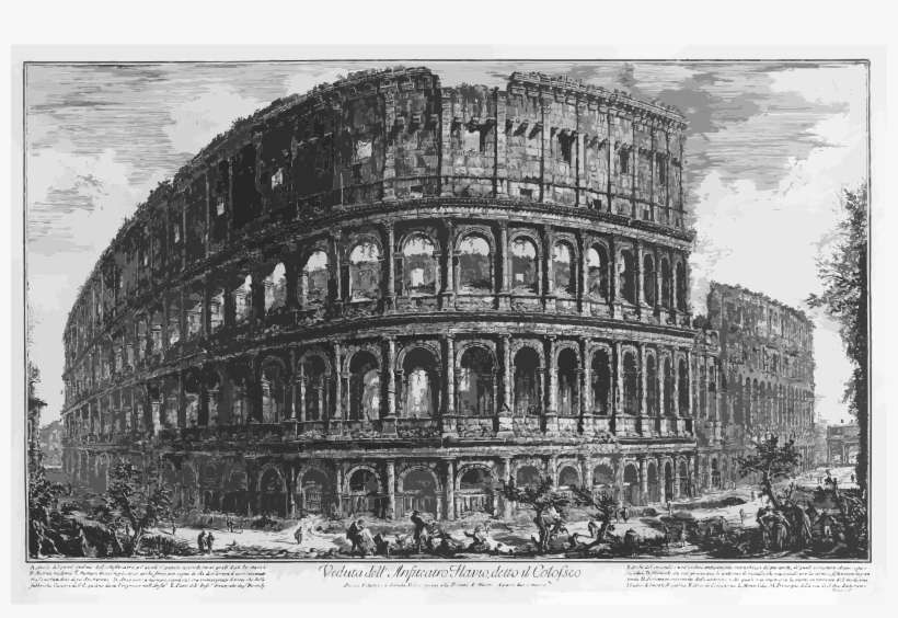 2 Point Perspective Colosseum Clipart Colosseum Arch - Amazing 2 Point Perspective, transparent png download