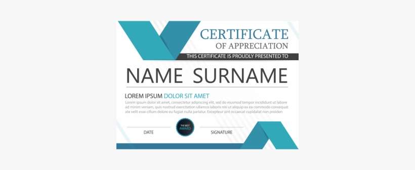 Elegance Horizontal Certificate With Vector Illustration - Vector Graphics, transparent png download