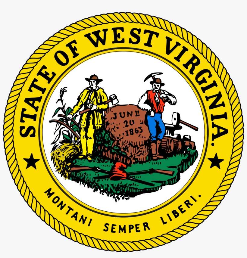 West Virginia State Seal - West Virginia State Flag And Seal, transparent png download