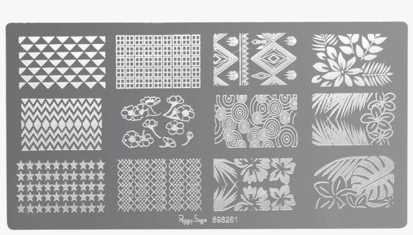 Nail Art Stamping Plate - Plaque De Stamping Nail Art Beach - Peggy Sage, transparent png download