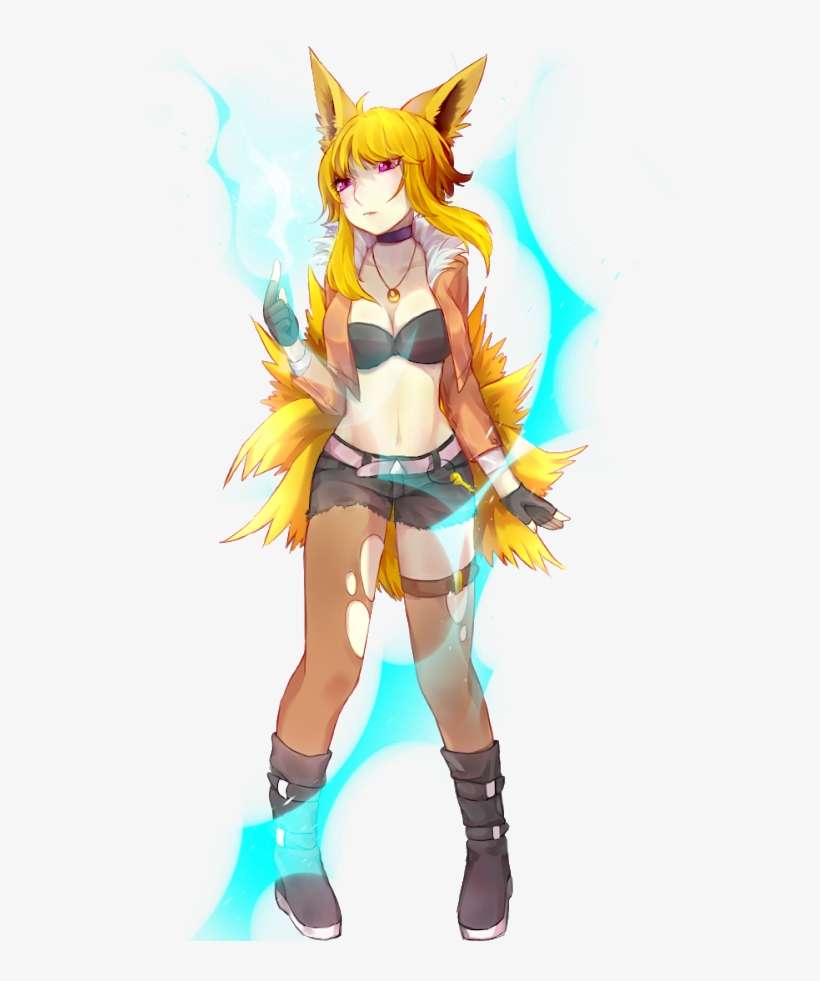 Jolteon As Ahri Fanart - League Of Pokemon #2 Sylveon As Ahri Fanart, transparent png download