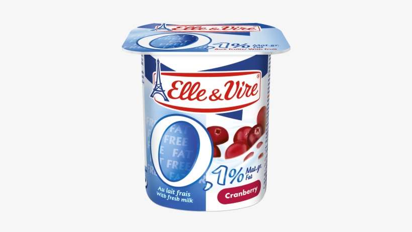 Cranberry - Elle And Vire Strawberry Yogurt, transparent png download