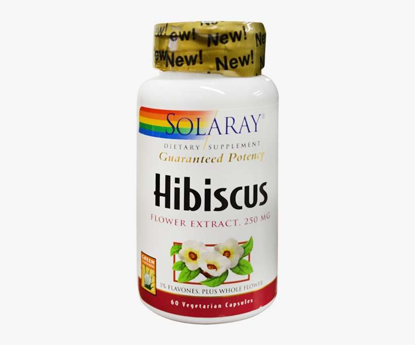 Solaray Hibiscus Flower Extract 60 Vcaps - Solaray Hibiscus Flower Extract (250 Mg), transparent png download