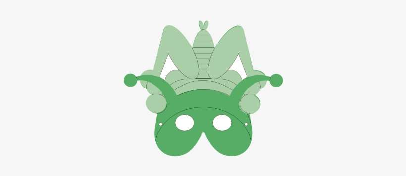 Mask Clipart Grasshopper - Grasshopper Mask, transparent png download
