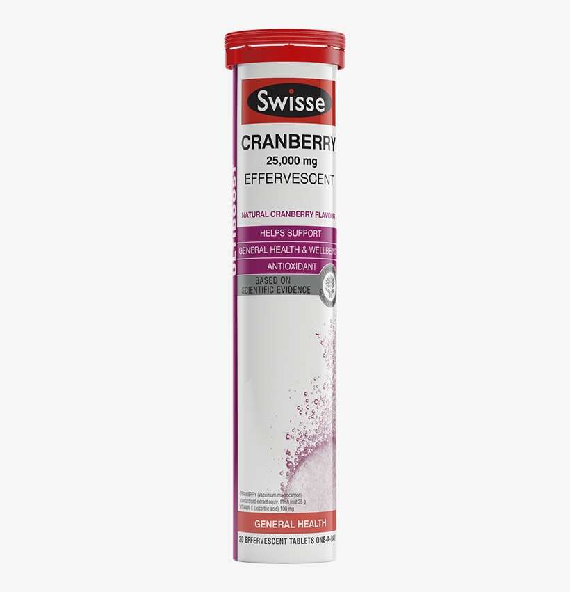 Swisse Ultiboost Cranberry Effervescent - Swisse, transparent png download