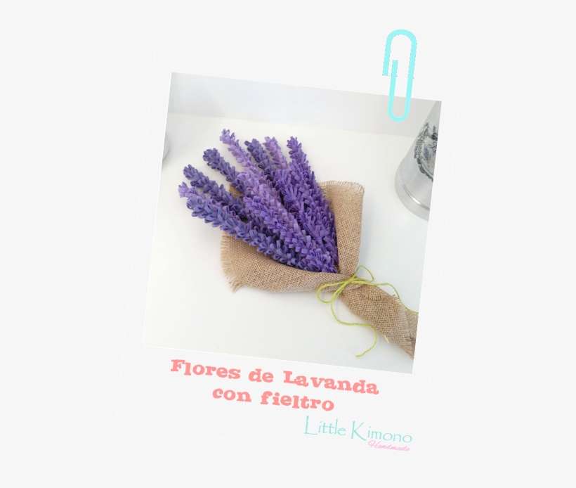 Flores De Lavanda Con Fieltro - Flores De Lavanda De Fieltro, transparent png download