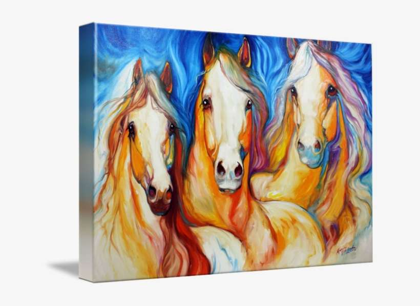 Spirits Three Equine Art By Marcia Baldwin By Marcia - Marcia Baldwin Prints, transparent png download