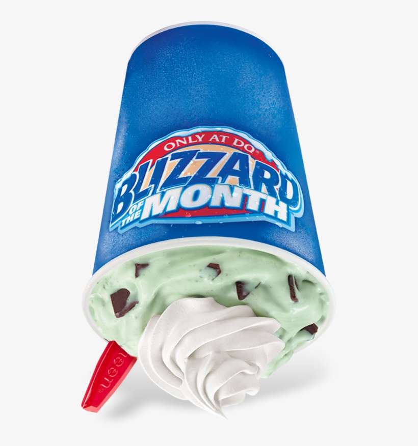 Blizzard Bom Grasshopper Mousse Pie - Upside Down Dairy Queen Store, transparent png download