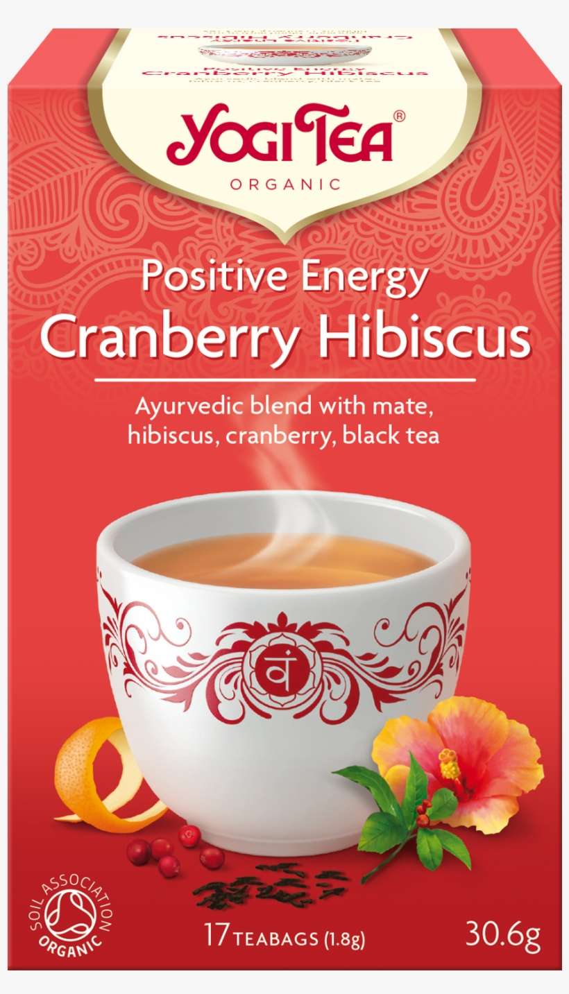 Yogi Tea - Positive Energy - Cranberry Hibiscus 17, transparent png download