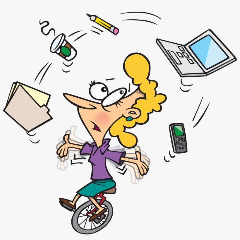 Woman Juggling Cartoon, transparent png download