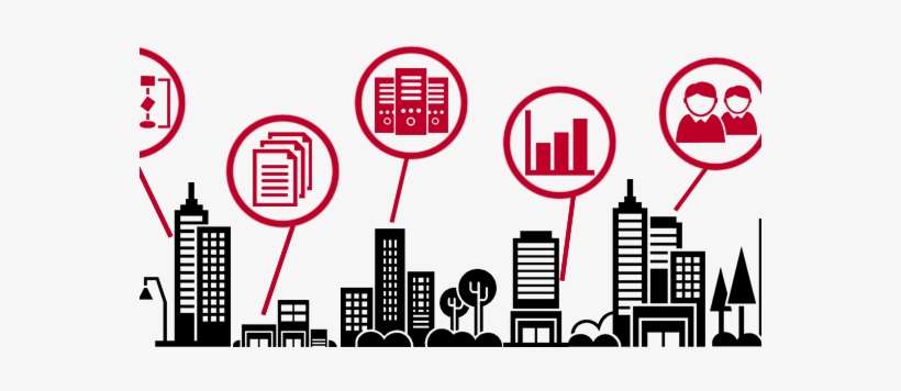 Smart Cities - Big City Icon Png, transparent png download