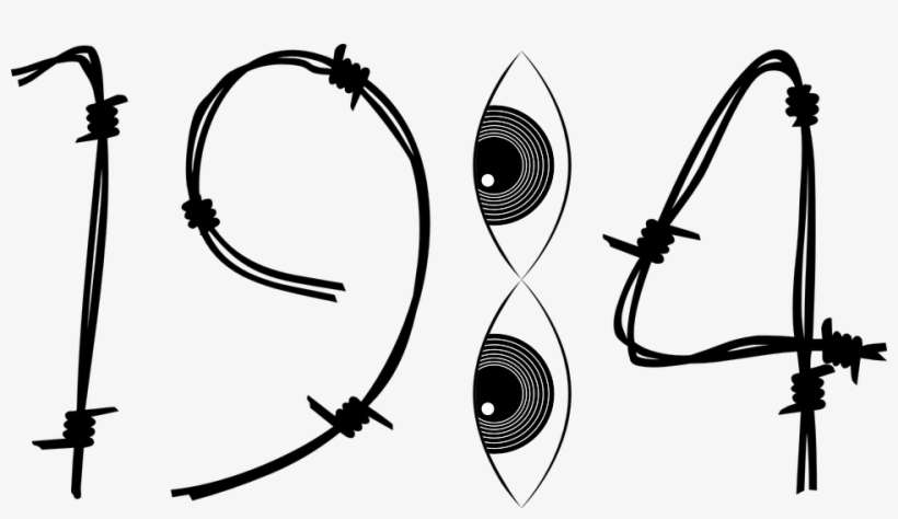 1984 Black And White, transparent png download