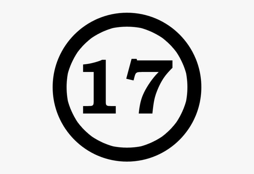 number 17 black