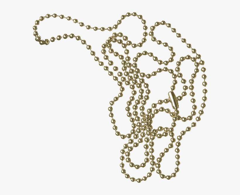 30" Gold Ball Chain - Gold Ball Chain Png, transparent png download