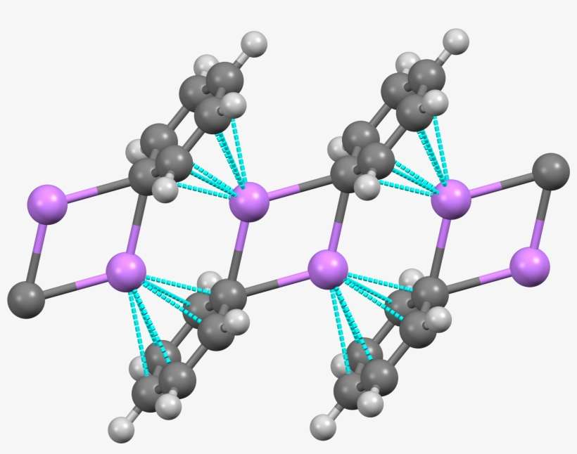 Phenyllithium Chain From Xtal Mercury 3d Balls - Hydrocarbon, transparent png download