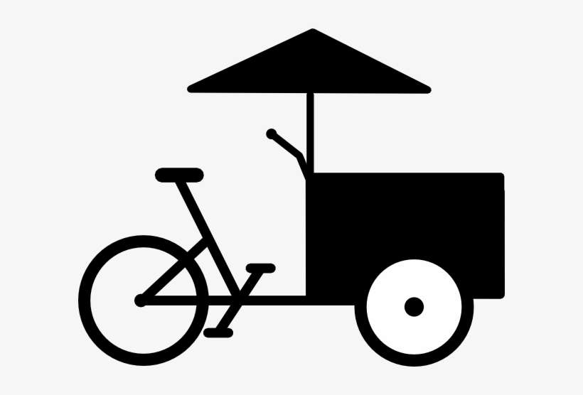 This Free Clipart Png Design Of Food Cart Bike Clipart, transparent png download