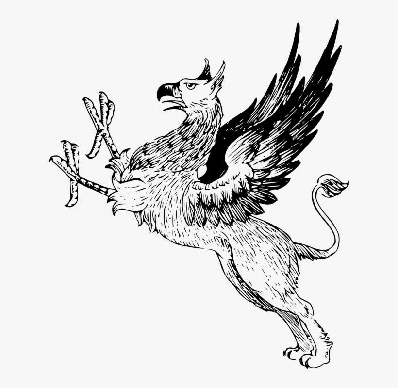 Jpg Transparent Stock Free Image On Pixabay Mythical - Vintage Griffin, transparent png download