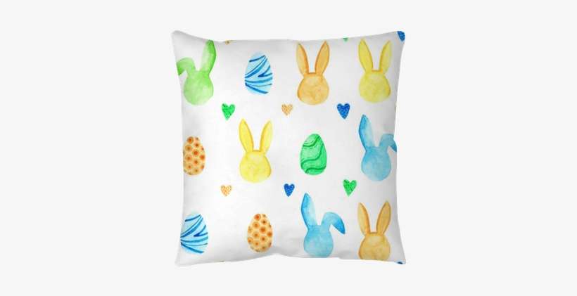 Watercolor Bunny Seamless Pattern - Watercolor Painting, transparent png download