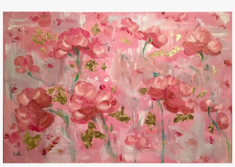"abstract Wild Poppies Red And Pink\ - Garden Roses, transparent png download
