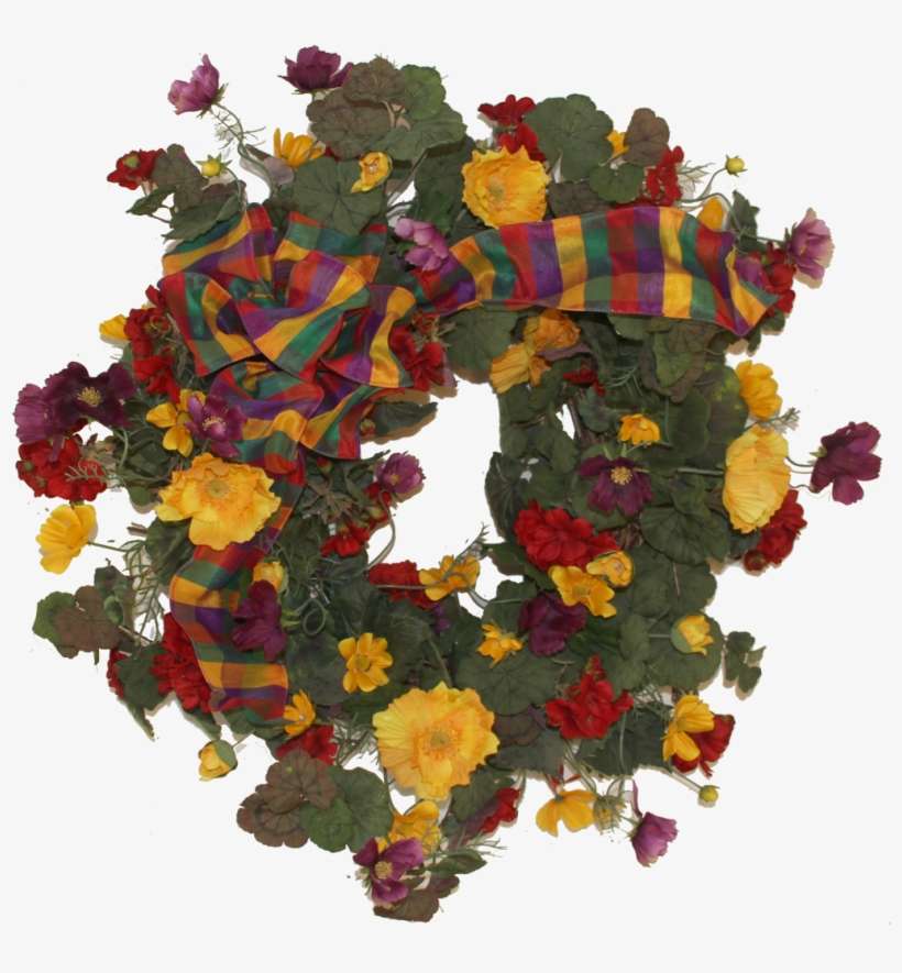 Red, Purple And Gold Summer Wreath/ver09 - Rose, transparent png download