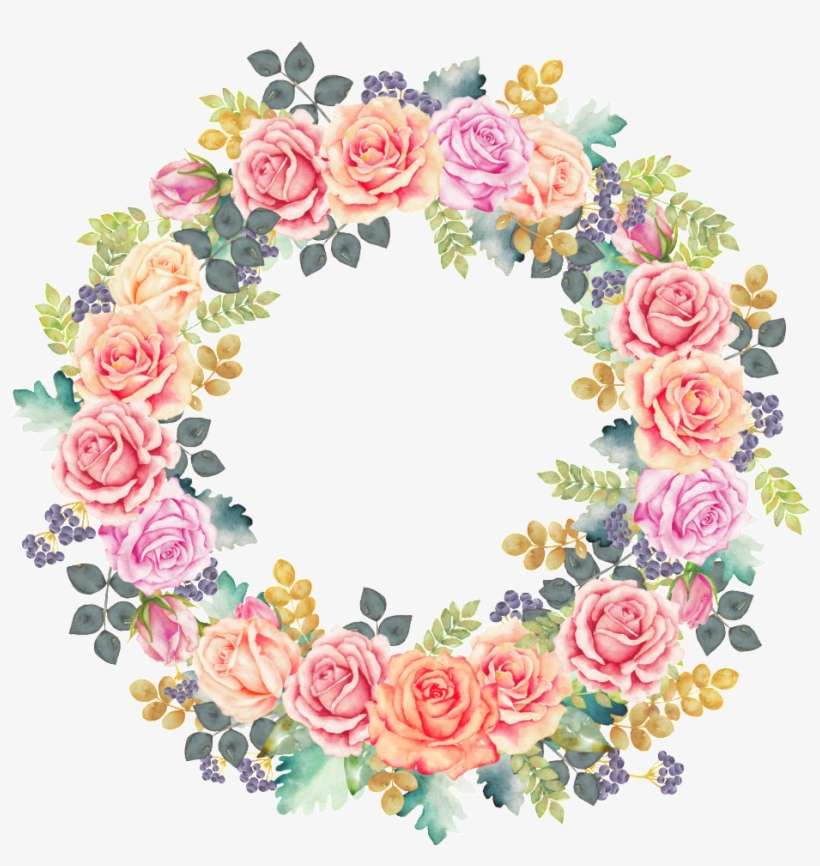 Фото, Автор Scrapich На Яндекс - Coroa De Flores Aquarela Png, transparent png download