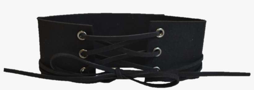 Thick Black Tie-up Choker - Choker, transparent png download