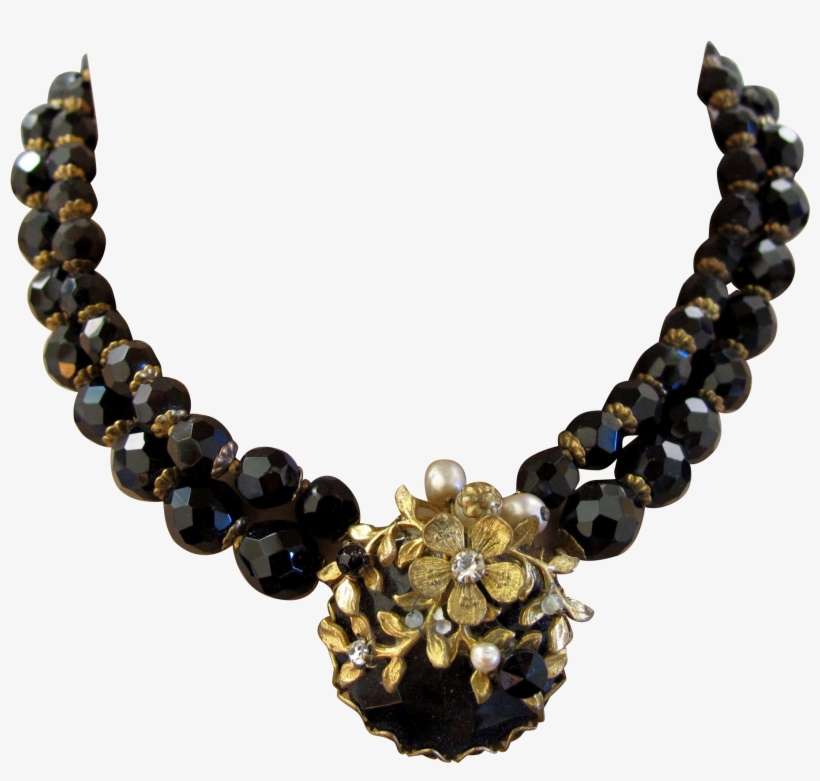 Ruby Lane 30% Off Red Tag Sale July 19-21 Demario Ny - Black Bead Choker, transparent png download