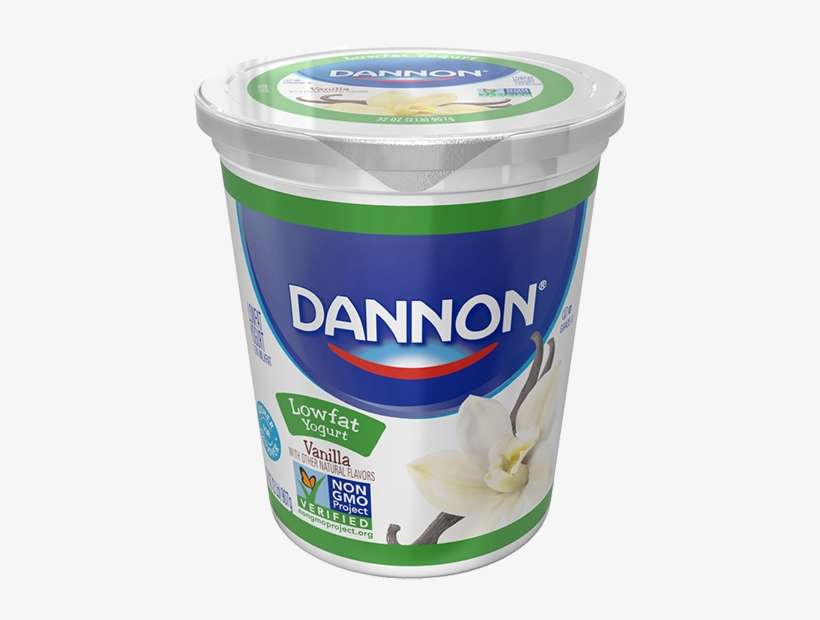 Dannon Vanilla Lowfat Yogurt Quart - Large Dannon Vanilla Yogurt, transparent png download