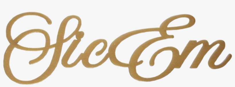 Sic Em Baylor Christmas Ornament Gold - Baylor University, transparent png download