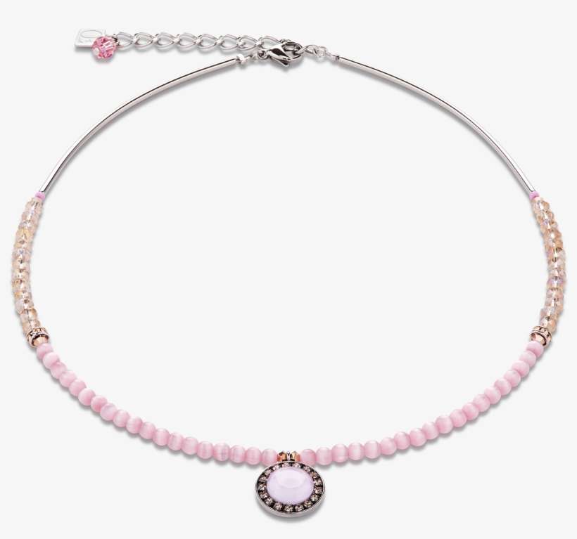 Necklace Swarovski® Crystals & Two-tone Glass Rose - Coeur De Lion 4015-10-0300 Geocube Necklace Red, transparent png download