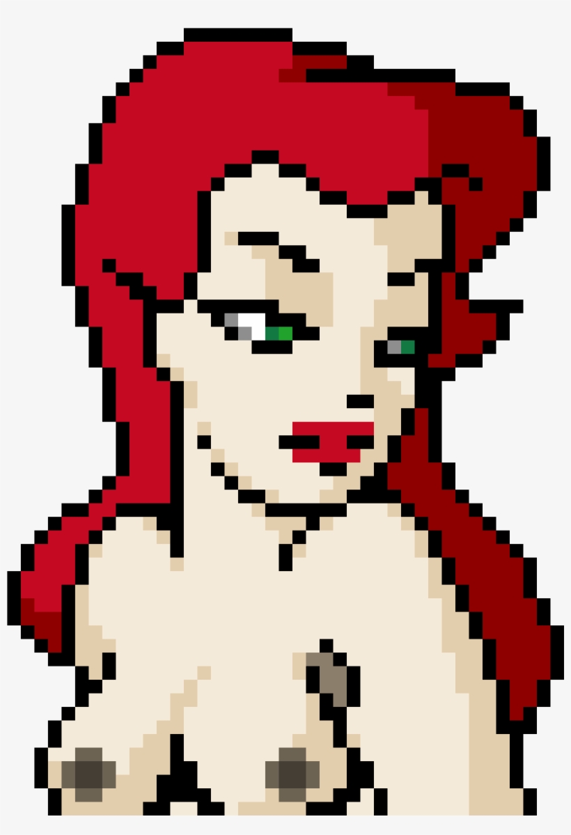 Poison Ivy Nude - Pixel Art Poison, transparent png download