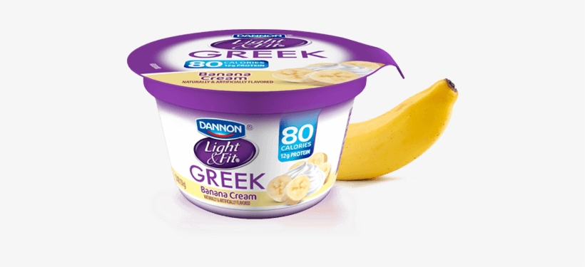 Light And Fit Greek Yogurt Strawberry Banana, transparent png download