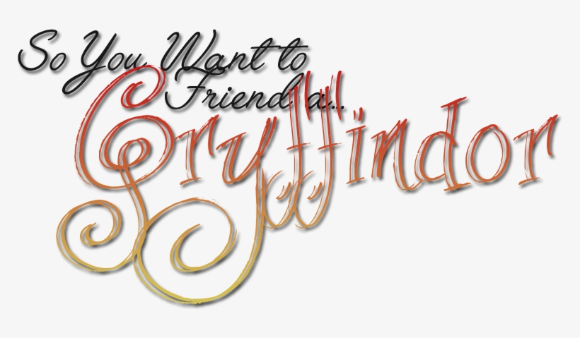 Gryffindor - Calligraphy, transparent png download