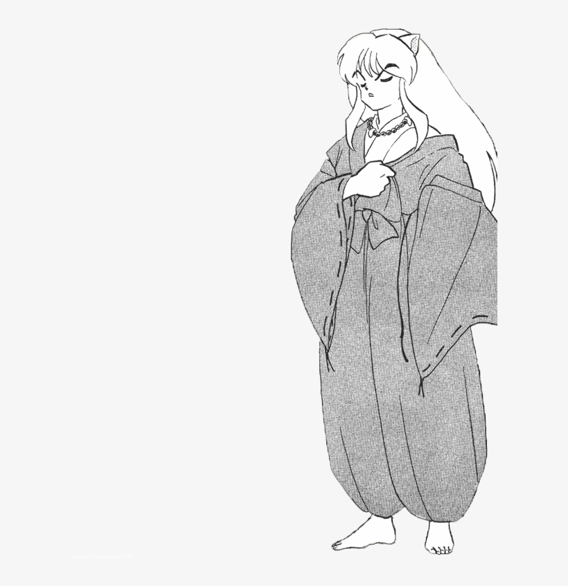 Inuyasha Drawing Anime - Illustration, transparent png download