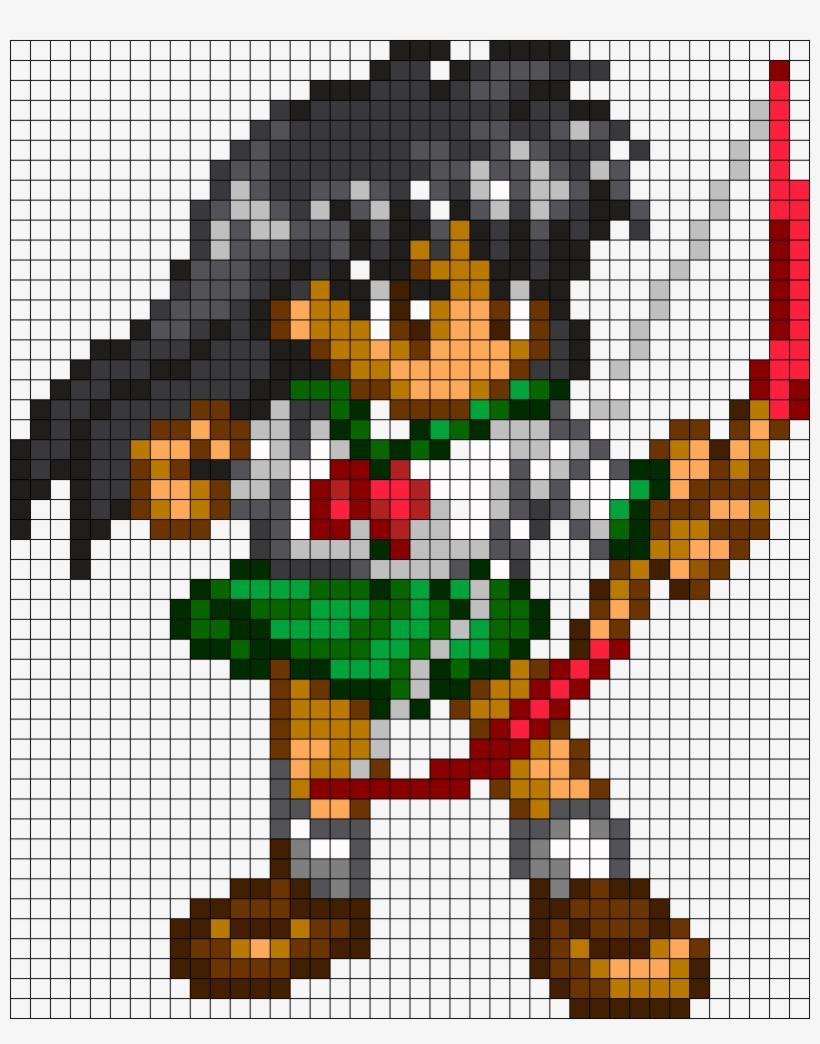 Kagome Inuyasha Perler Bead Pattern / Bead Sprite - Inuyasha Perler Bead Pattern, transparent png download