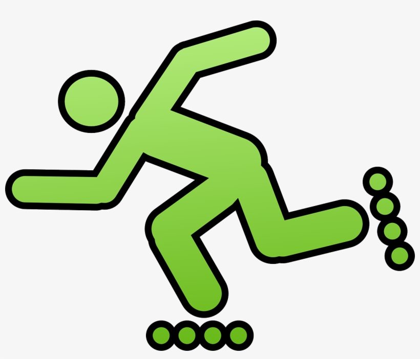 Blog Jpg Freeuse Library - Roller Blading Clip Art, transparent png download