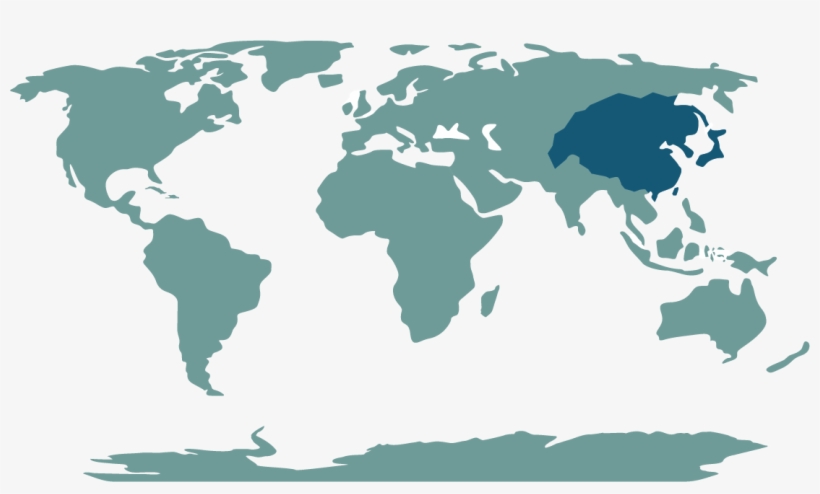 East Asia - World Map Logo, transparent png download