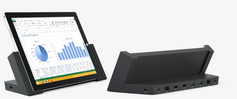 Surface Pro 3 Docking Station - Dockingstation Surface Pro 3, transparent png download