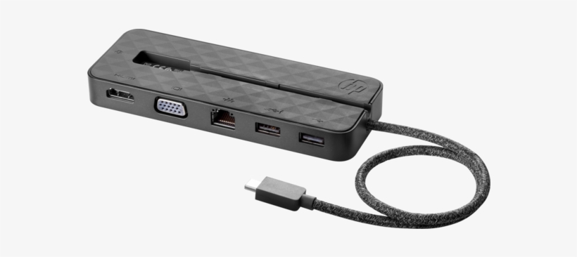 Hp Usb-c Mini Dock - Hp Spectre Usb C Travel Dock, transparent png download